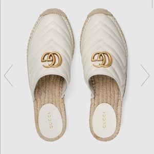 White Gucci espadrilles